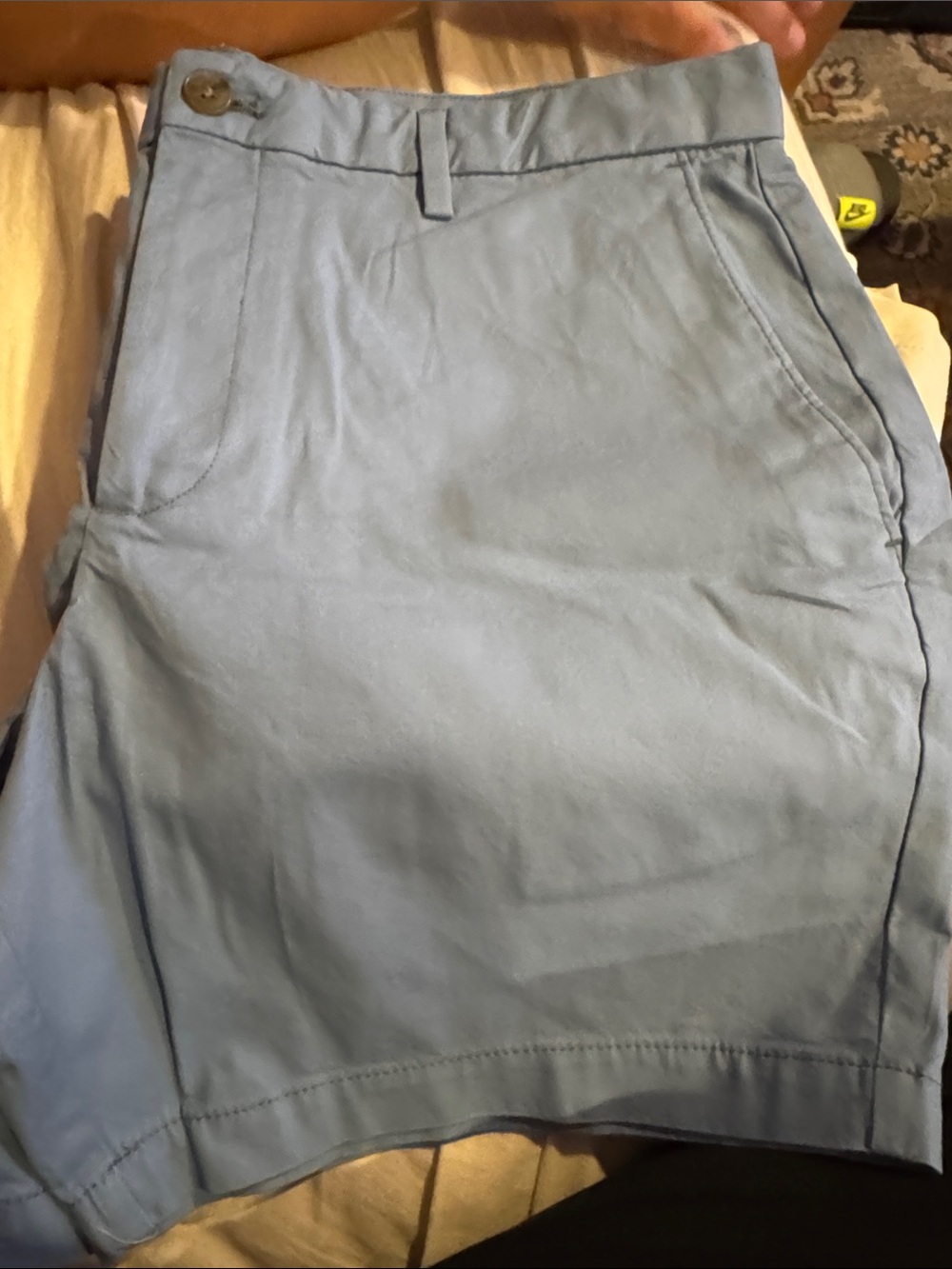 Banana Republic Light Blue Men's Flat-Front Shorts